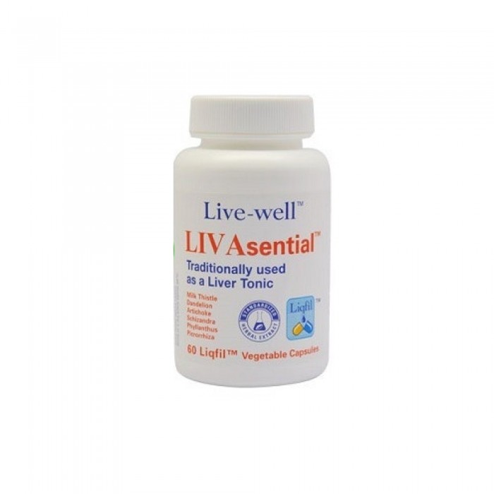 Live-Well Livasential Milk thistle (herbal formula) 30's - vegetable capsule supplement for liver /护肝,肝保健品