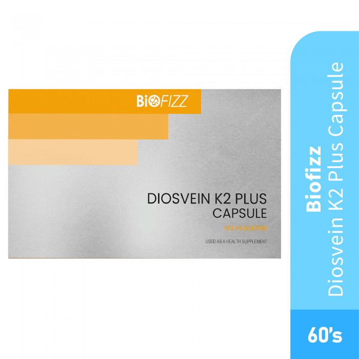 Biofizz Diosvein Vitamin K2 Plus 60's Support blood circulation,Promote Blood Vessel / 血液循环，降血压
