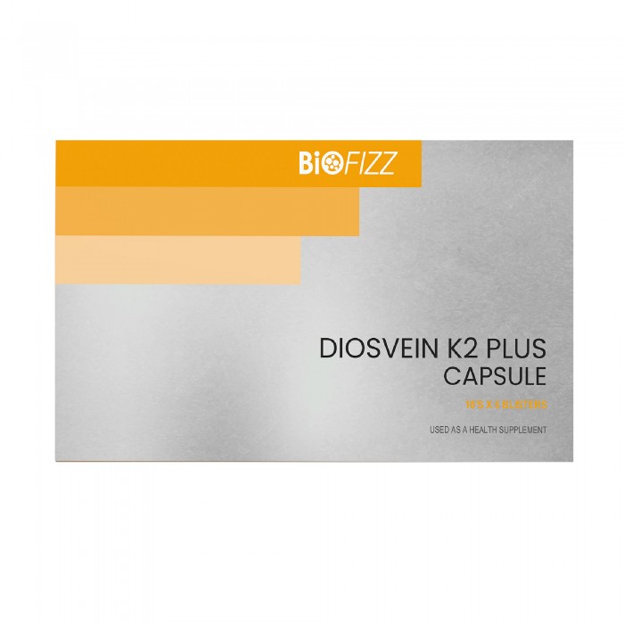 Biofizz Diosvein Vitamin K2 Plus 60's Support blood circulation,Promote Blood Vessel / 血液循环，降血压