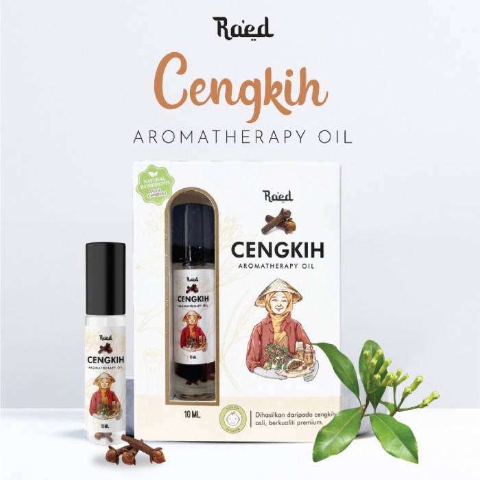 Raed Minyak Cengkih Aromatherapy Oil with Peppermint & Eucalyptus 10ml