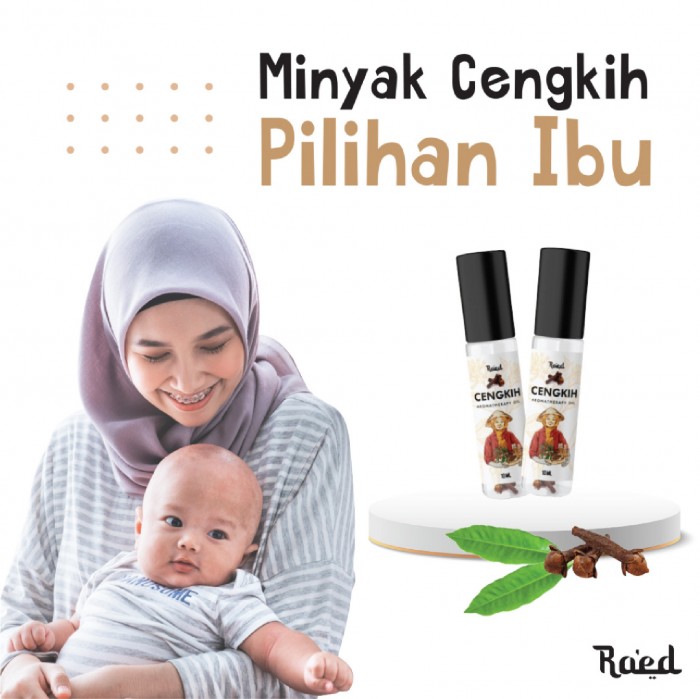 Raed Minyak Cengkih Aromatherapy Oil with Peppermint & Eucalyptus 10ml