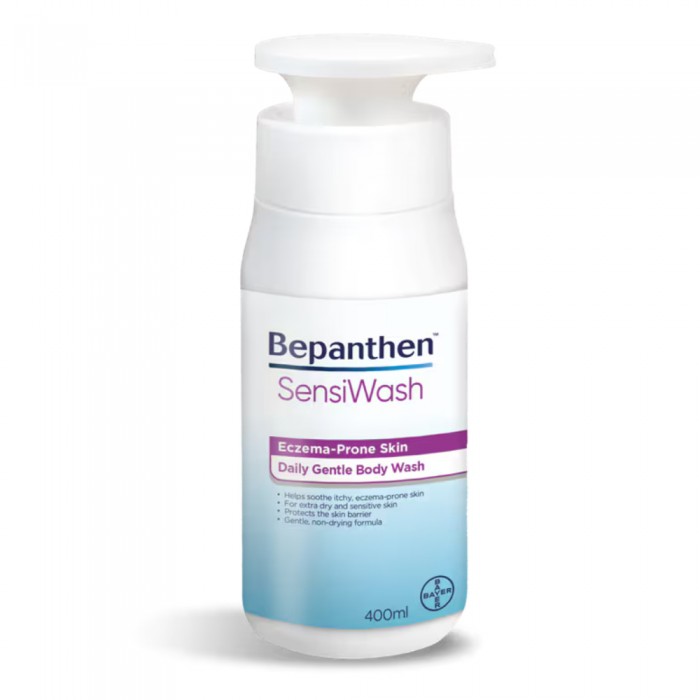 BEPANTHEN Sensi Wash 400ml for Sensitive Skin Body Wash, Sabun Mandi, Eczema Body Wash