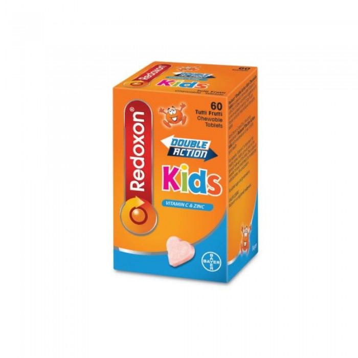 Redoxon Kids Plain Chewable Vitamin C Orange Flavour 60's for immune support / teeth/ bone /gums health (Halal)