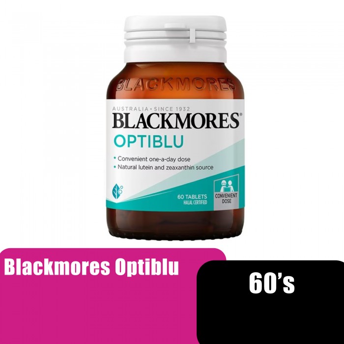 Blackmores Optiblu with lutein and zeaxanthin 60's /葉黃素 護眼 保健品 (suitable for Halal)