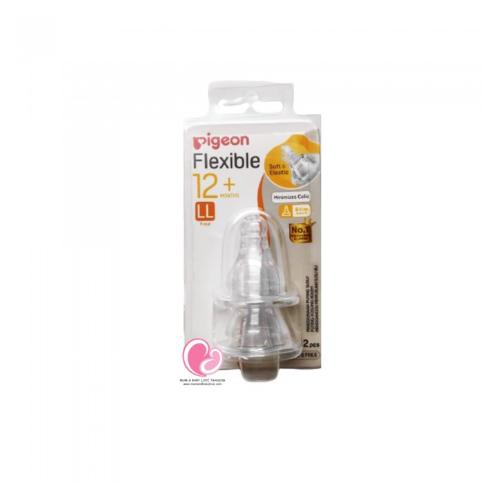 Pigeon Baby Bottle Teat, Bottle Nipple / Puting Susu Pharmacy - 2's