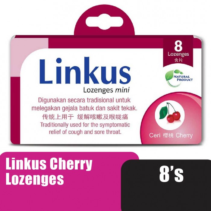 LINKUS Cherry Lozenges 8's