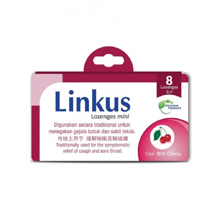 LINKUS Cherry Lozenges 8's