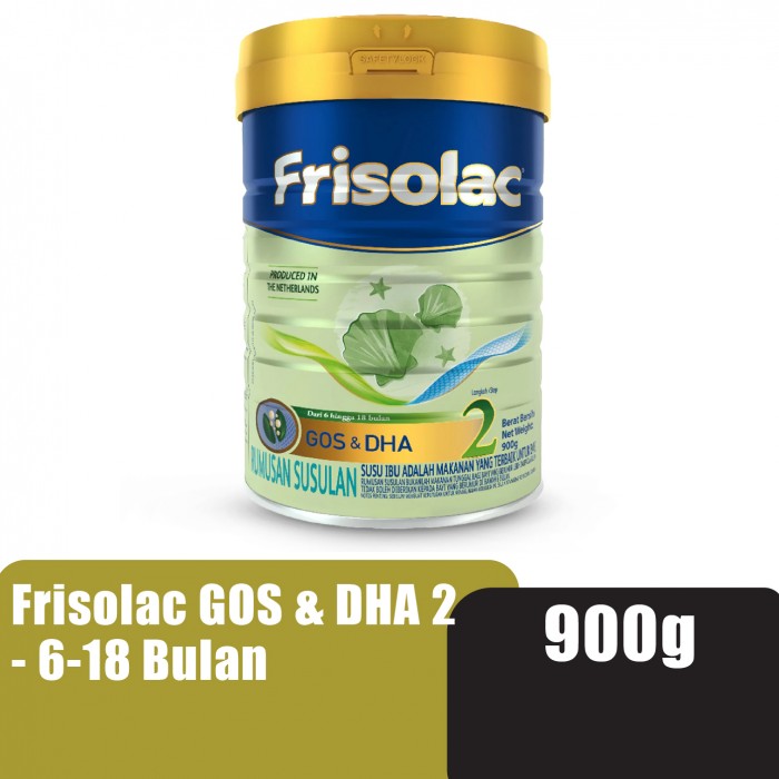 FRISOLAC Gos & Dha Step 2 (6-18 Bulan) Milk Powder 900g - Susu Tepung Infant / Baby Milk Formula 奶粉