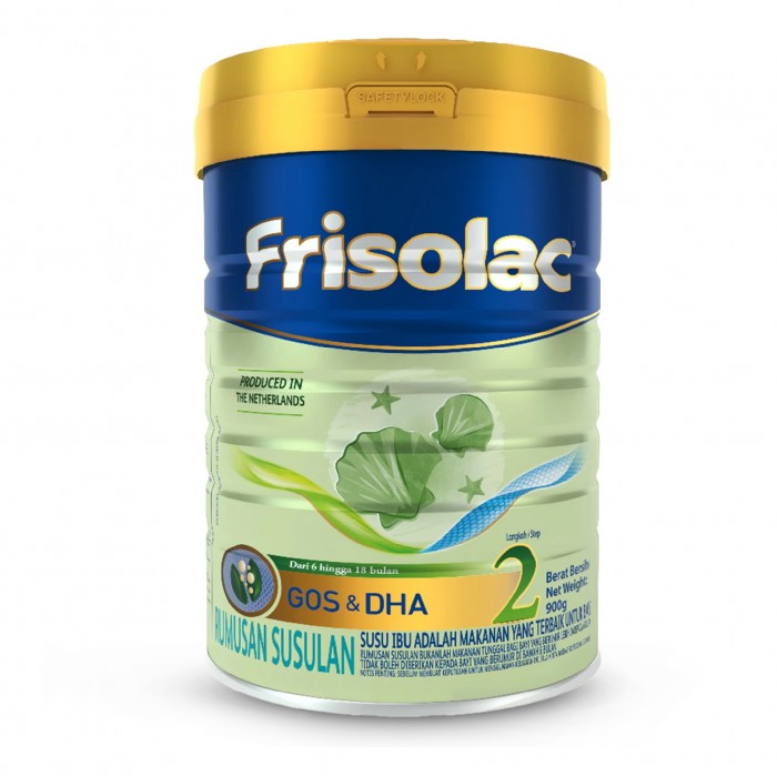 FRISOLAC Gos & Dha Step 2 (6-18 Bulan) Milk Powder 900g - Susu Tepung Infant / Baby Milk Formula 奶粉