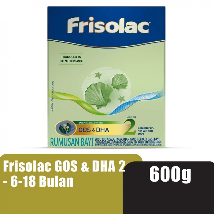FRISOLAC Gos & Dha Step 2 (6-18 Bulan) Milk Powder 600g - Susu Tepung Infant / Baby Milk Formula 奶粉