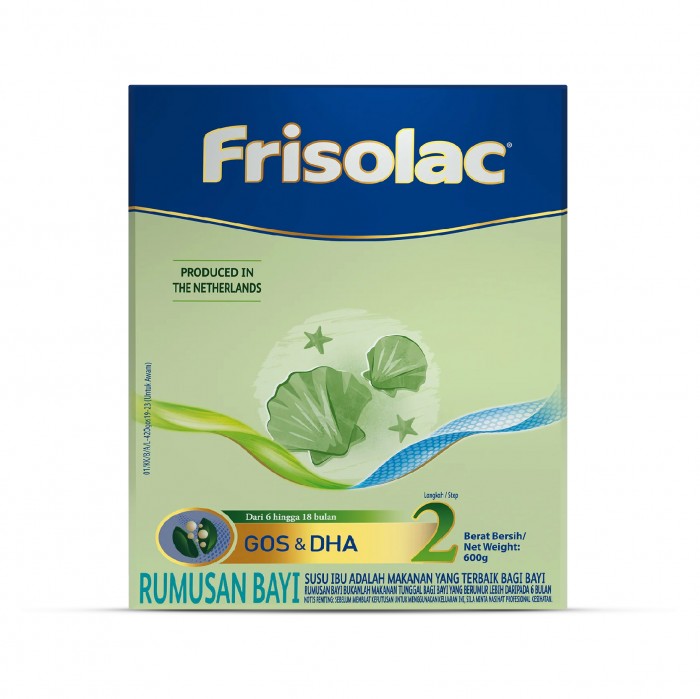 FRISOLAC Gos & Dha Step 2 (6-18 Bulan) Milk Powder 600g - Susu Tepung Infant / Baby Milk Formula 奶粉