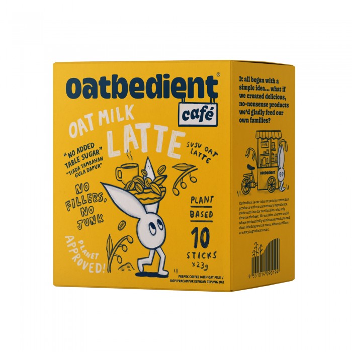 OATBEDIENT CAFE OAT MILK LATTE 23G X 10'S