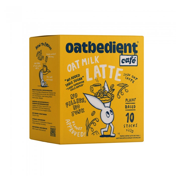 OATBEDIENT CAFE OAT MILK LATTE 23G X 10'S