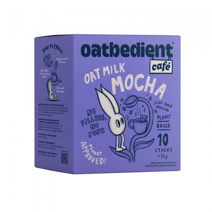 OATBEDIENT CAFE OAT MILK MOCHA 30G X 10'S