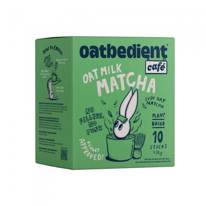 OATBEDIENT CAFE OAT MILK MATCHA 30G X 10'S