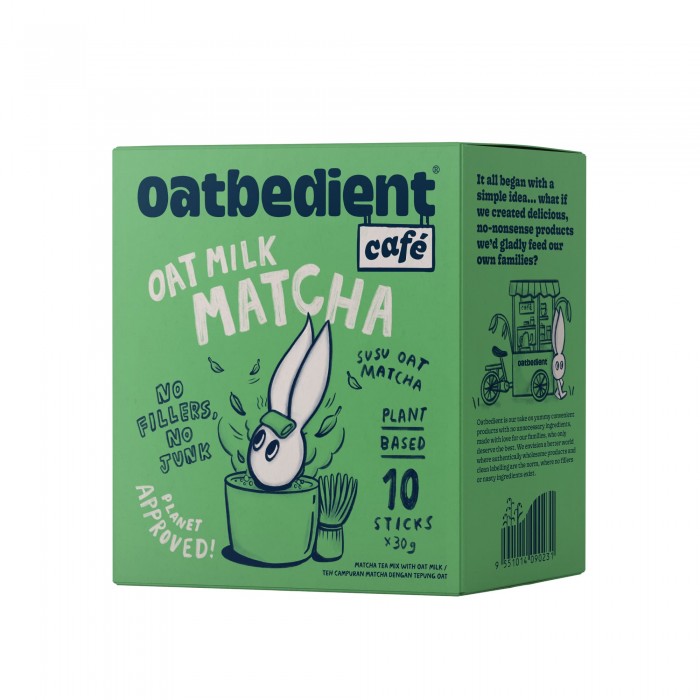 OATBEDIENT CAFE OAT MILK MATCHA 30G X 10'S