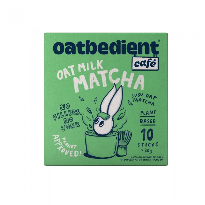 OATBEDIENT CAFE OAT MILK MATCHA 30G X 10'S