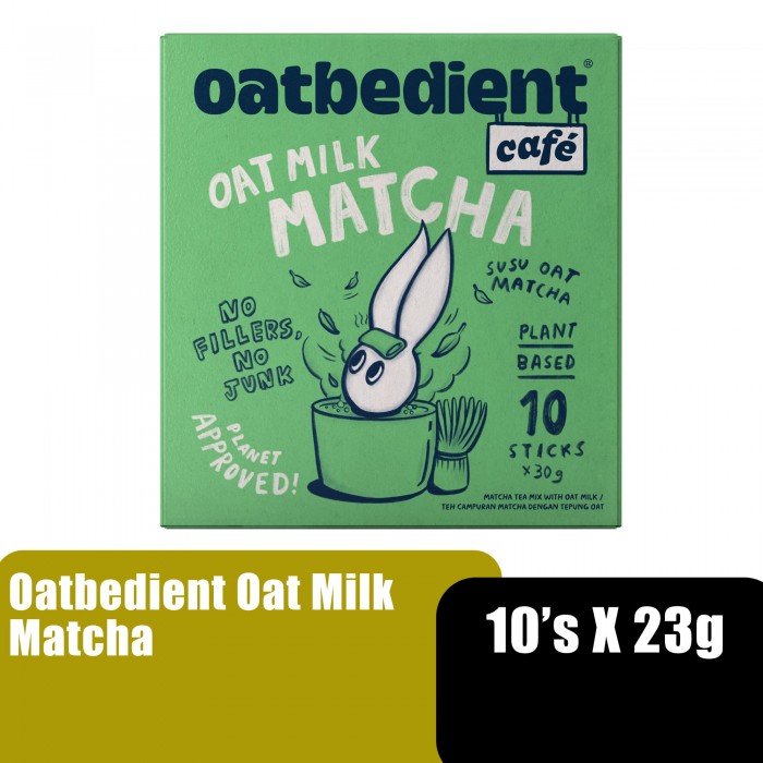 OATBEDIENT CAFE OAT MILK MATCHA 30G X 10'S