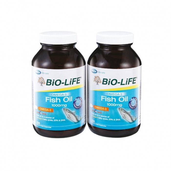 BIO-LIFE OMEGA-3 FISH OIL 1000MG 200'S X 2