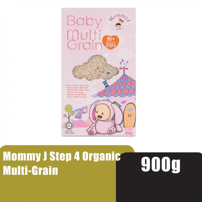 MOMMY J Step 4 Organic Multi-Grain 900g - Halal Baby Food, Makanan Baby for 10+ Months 宝宝米 / 宝宝辅食/ 宝宝营养米