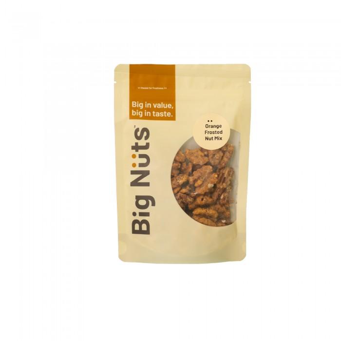 Big Nut Orange Froasted Mixed Nut / Mix Nuts Healthy Snacks / Pecan Nuts (胡桃) - 140G