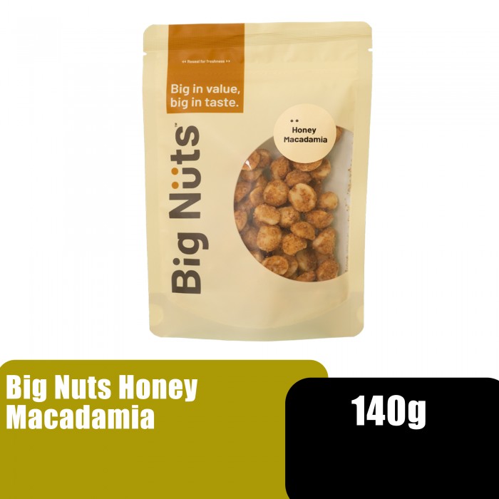 Big Nuts Honey Macadamia Nut / Honey Nuts / Kacang Madu (坚果) - 140G