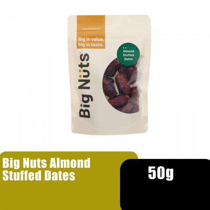 Big Nuts Dates with Almond / Almond Stuffed Dates / Kurma Badam - 50G