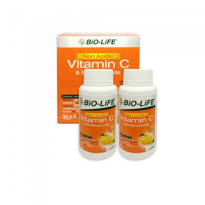 BIO-LIFE NON-ACIDIC VITAMIN C 90'S X 2/ 90'S X 2 (PROMO PACK)