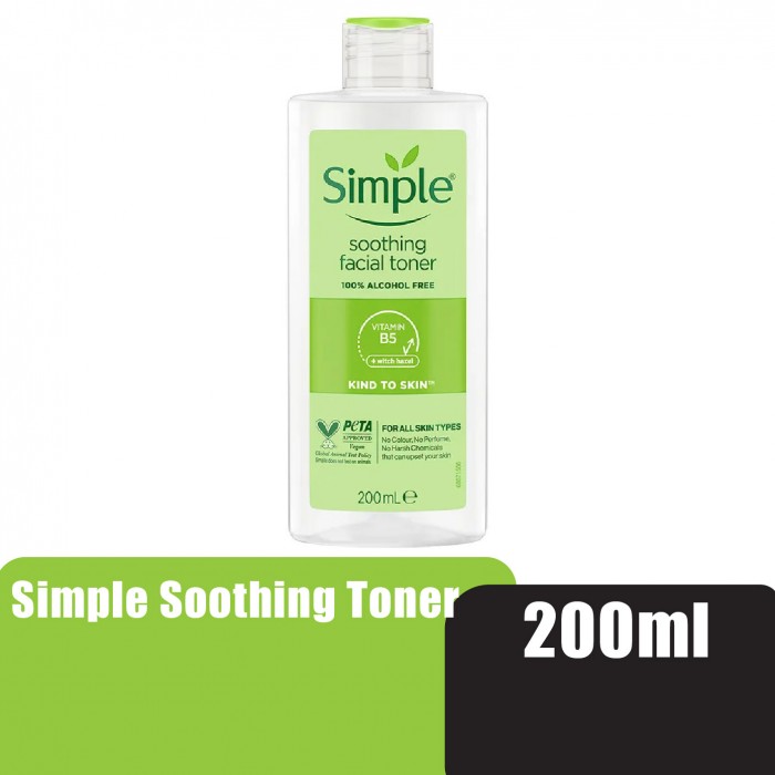 SIMPLE Kind To Skin Soothing Face Toner 200ml - Skincare Hydrating Toner For Sensitive Skin / Toner Muka 爽肤水 护肤品