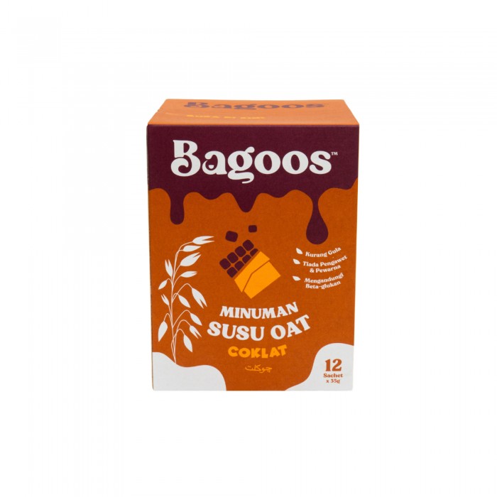 BAGOOS Organic Oat Milk (Chocolate) 35g x 12's