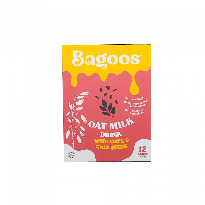BAGOOS Organic Oat Milk (Chia Seed) - 35g X 12's