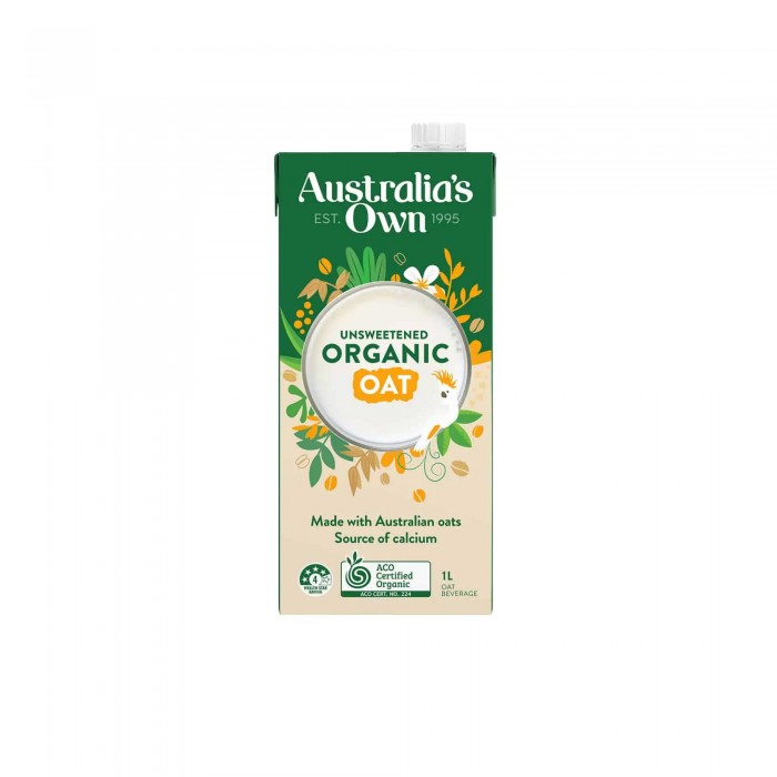 Australia's Own Organic Oat Milk (Unsweetened) - 1L