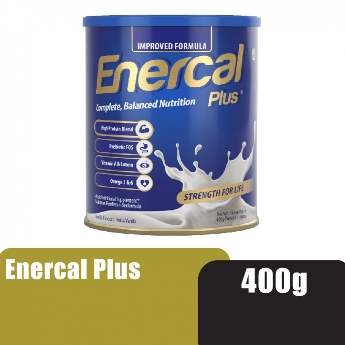 ENERCAL Plus Adut Milk Powder 400g - High Protein / Improve Strength & Support Digestion