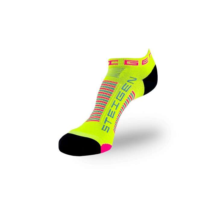 STEIGEN Zero Length Socks, Running Socks, Sport Socks as Free Size Stocking (Stoking) (运动袜子) - Sherbet Yellow