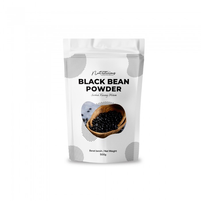 NUTRILICIOUS Black Soy Milk Powder Serbuk Susu Soya Hitam 500g (Beneficial for Heart/Antioxidant) (黄豆粉/豆浆粉)