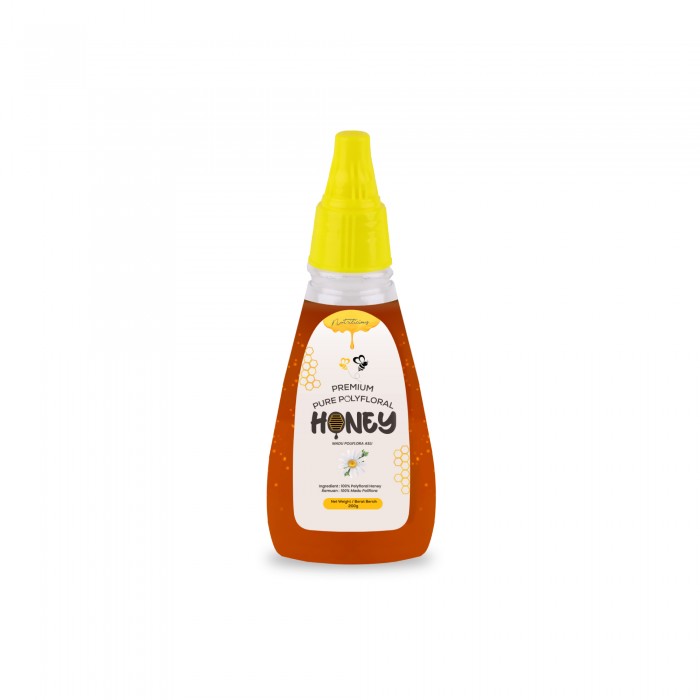 NUTRILICIOUS Premium Pure Polyfloral Original Honey Madu Asli Flora 200g (纯蜂蜜/蜂蜜/花蜜)