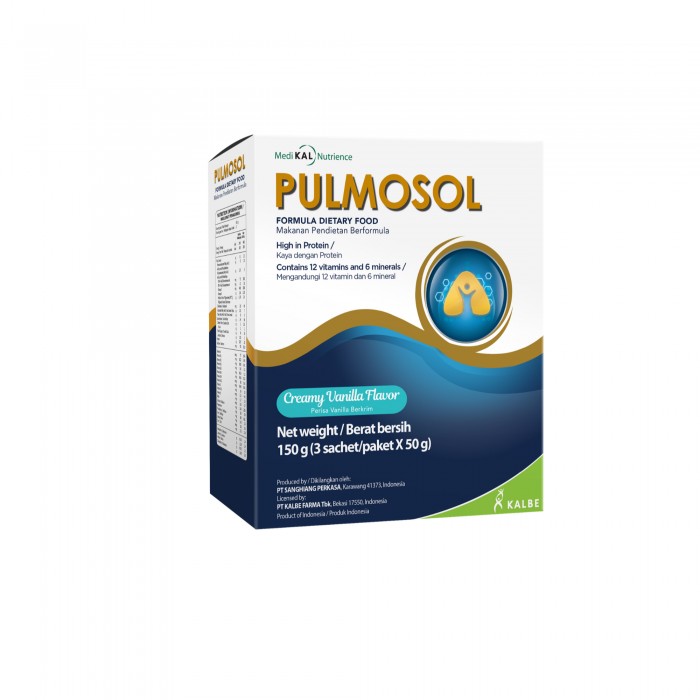 Pulmosol Formula Dietary Food, Diet Drink, Diet Food Lung Supplement for Asthma, 补肺 - (3 x 50g)