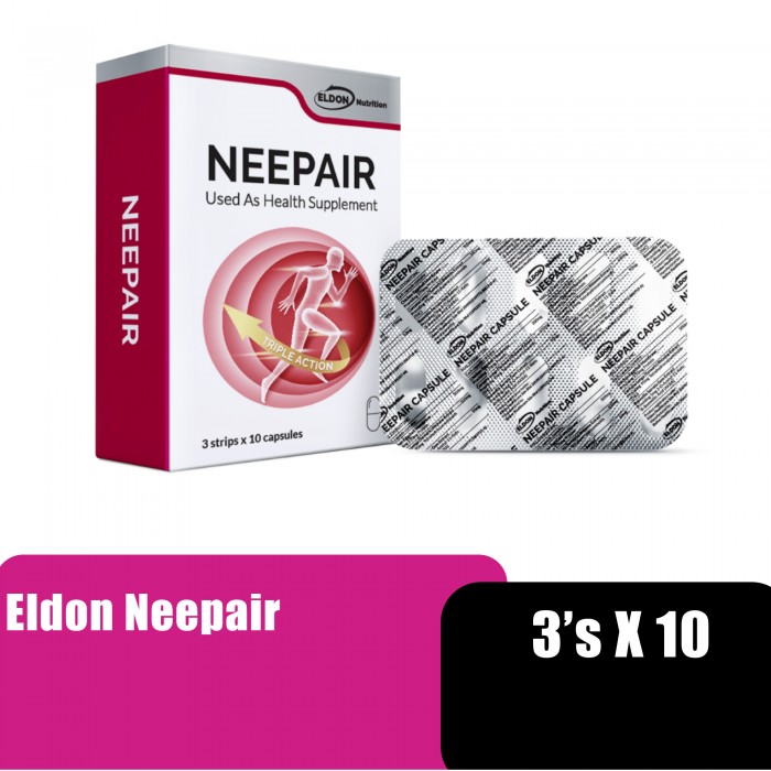 ELDON Nutrition Neepair Joint Supplement, Knee Support Supplement, Lutut Sakit (关节 / 膝蓋 疼痛 藥) - 3 x 30's