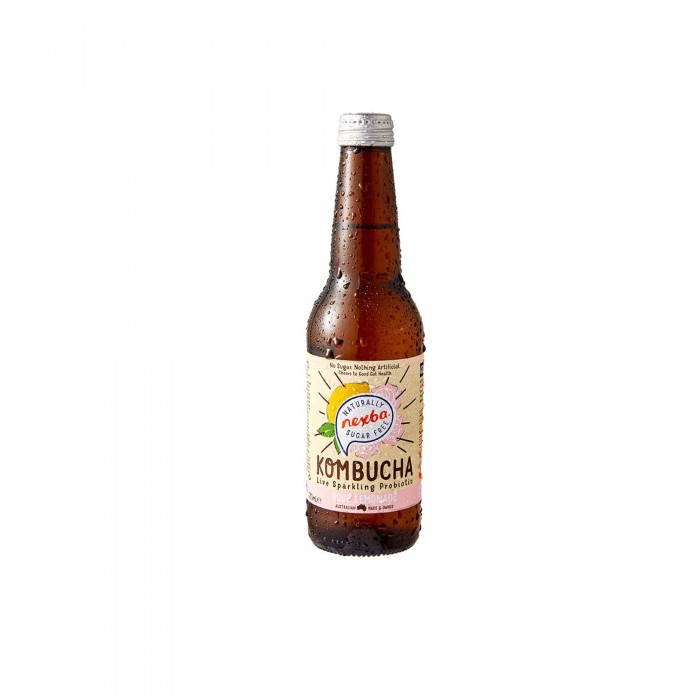 Nexba Kombucha Bottle, Kombucha Tea, Kombucha Probiotic (康普茶 / 红茶菌) Apple, Pear, & Ginger - 330ml