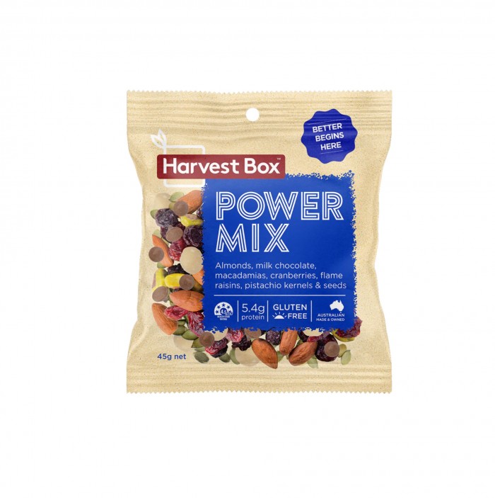 HEALTHY NUTS HARVEST BOX Power Mixed Nuts 45g- Healthy Snacks, Almond,Kacang Campuran (混合坚果)