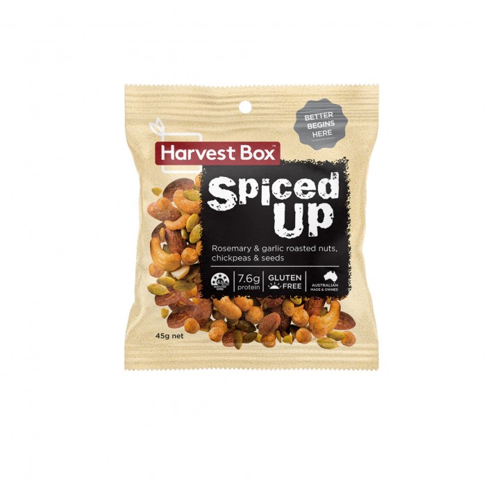 HEALTHY NUTS HARVEST BOX Spiced Up Nuts 45g- Healthy Snacks, Kacang Campuran (混合坚果)