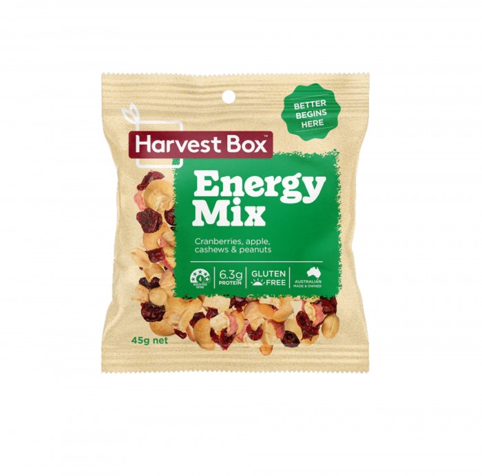 HEALTHY NUTS HARVEST BOX  Energy Mix 45g- Healthy Snacks, Kacang Campuran (混合坚果)