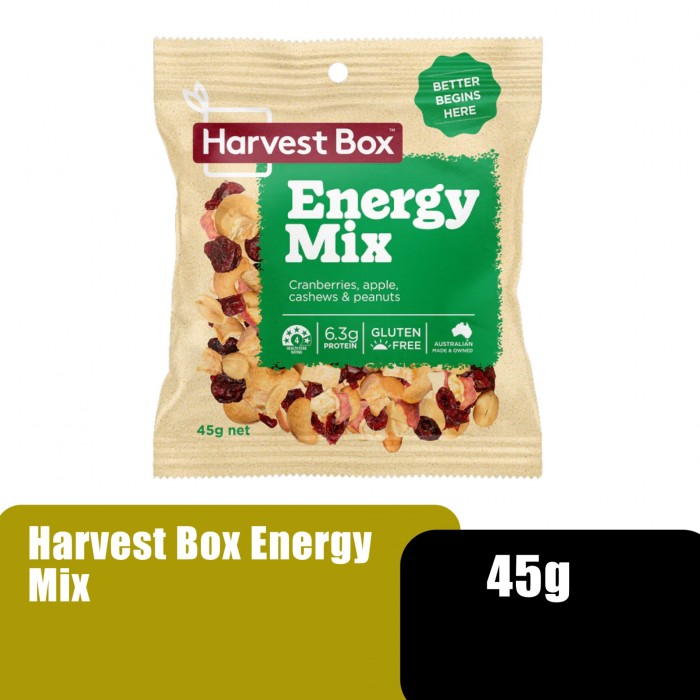 HARVEST BOX Vegan Mixed Nuts Healthy Snacks with Dried Apple & Cranberry, Gluten Free Mixed Nut, Kacang Capuran (混合坚果) E