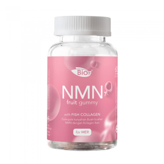 BIO+ NMN Fruit Gummy for HER 60's Vitamin c collagen supplement anti aging 胶原蛋白软糖 抗老 kolagen