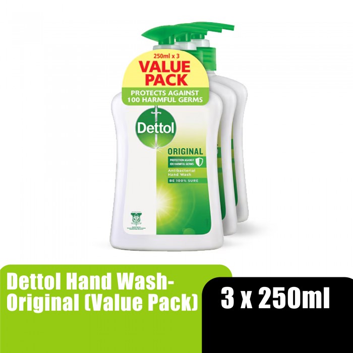 DETTOL Hand Wash Foam, Handwash Hand Soap, (洗手液 / 泡沫洗手液) Value Pack (Original) - 250g x 3