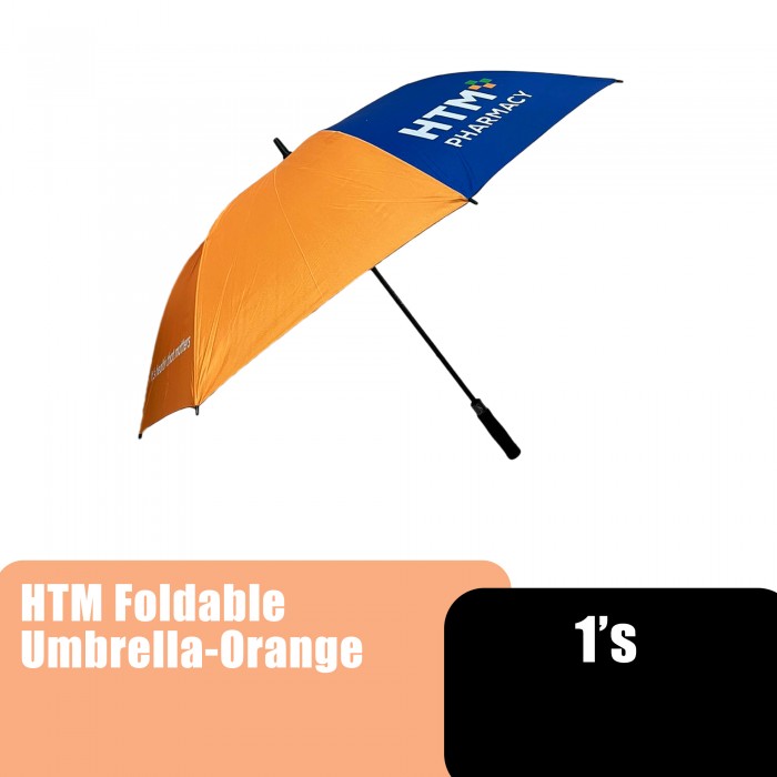 HTM Foldable UV Umbrella, Foldable Umbrella, Payung Premium, Payung Lipat, Unbrella 雨伞 Orange 1's