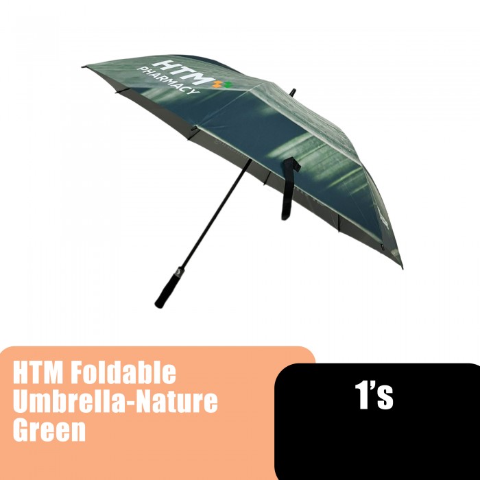 HTM Foldable UV Umbrella, Foldable Umbrella, Payung Premium, Payung Lipat, Unbrella 雨伞 Green 1's