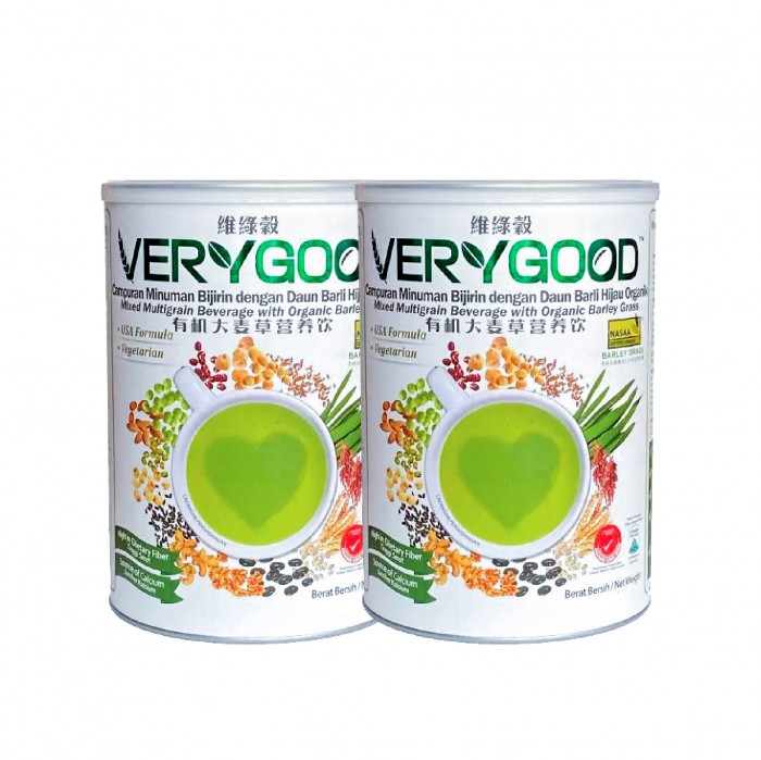 VERYGOOD Natural Grain 500g X 2's Multigrain Drink with Organic Barley Grass, Bijirin, 谷粮, 代餐谷粮