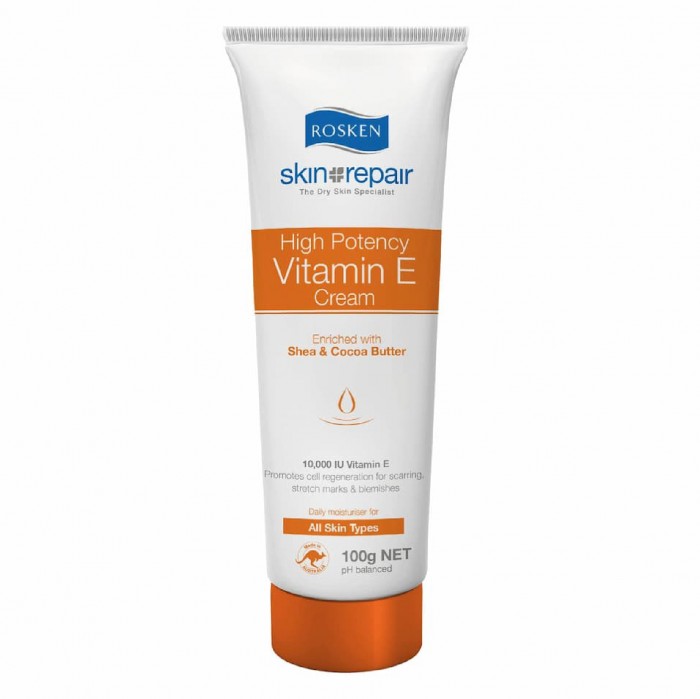 ROSKEN High Potency Vitamin E Dry Skin Hand Cream 100g 皮膚 敏感 止癢护手霜 sensitive skin lotion Kulit Kering Krim tangan