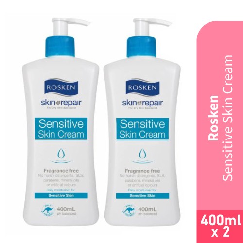 ROSKEN Sensitive & Dry Skin Hand Cream 400ml X 2 皮膚 敏感 止癢护手霜 kulit kering krim tangan